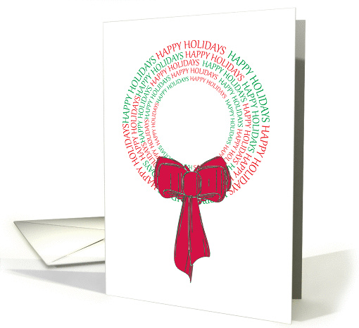 Happy Holidays Wreath card (874247)