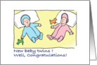 congratulations- baby girl - dark complexion card