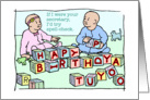 happy birthday-baby spelling joke card