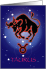 Taurus - Bull - Horoscope - Zodiac -April -May- Astrology card