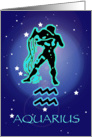 Aquarius - Water Bearer - Zodiac - Astrology - January - February- card