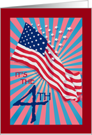 4th of July -American Flag card