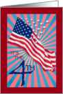 4th of July -American Flag card