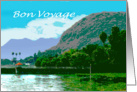 Bon Voyage-mountain-lake-water, card