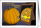 Hallowe’en -Jack o’Lantern - Pumpkin - Party Invitation card