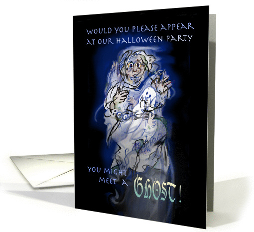 Halloween Party - Ghost - Invitation card (824397)