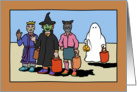 Halloween -Trick or Treat - Joke with real ghost - Ghost card