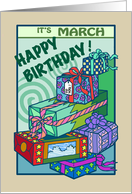 March Birthday - Presents - Gifts card