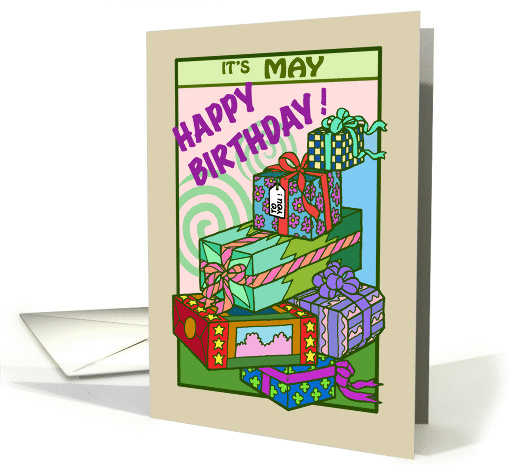 May Birthday - Presents - Gifts card (827204)