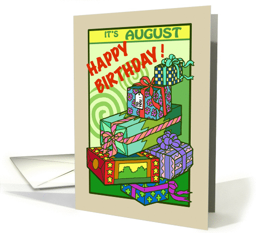 August Birthday - Presents - Gifts card (827211)