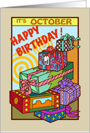 October Birthday - Presents - Gifts - Gift card