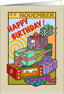 November Birthday - Presents - Gifts -Gift card