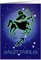 Sagittarius - Centaur-Horoscope - Zodiac - November - December - card