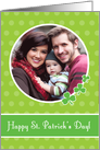 St. Patrick’s Day Polka Dots & Shamrocks Photo Card