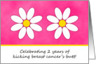 2 Years Kicking Breast Cancer’s Butt Celebration Invitation card