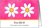 5 Year Breast Cancer Survivor Congratulations Card