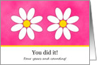 4 Year Breast Cancer Survivor Congratulations Card