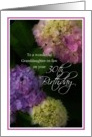 Granddaughter-in-law 30th Birthday, Painted Hydrangea card