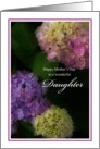 Happy Mother’s Day Daughter, Painted Hydrangea Flowers card