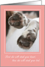 Congratulations New Girl Puppy / Dog card