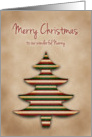 Merry Christmas Nanny, Scrapbook Style Tree card