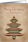 Merry Christmas Veterinarian, Scrapbook Style Tree card