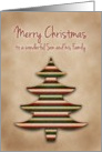 Merry Christmas Son and Family, Scrapbook Style Tree card