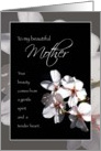 Birthday for Mother, Apple Blossom Floral card