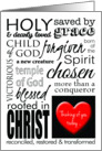 Christian Thinking of You, Graphic Typography card