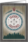 Season’s Greetings Rustic Wilderness Holiday Card