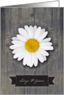 Always & Forever Anniversary, Rustic Daisy on Weathered Wood card