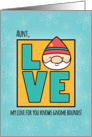 Aunt Birthday, Love Knows Gnome Bounds card