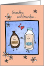 Anniversary for Grandparents, Made for Each Other, Chocolate Milk card