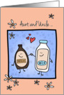 Aunt & Uncle Anniversary, Made for Each Other, Chocolate Milk card