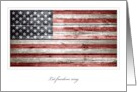 July 4th Let Freedom Ring with Rustic American Flag card