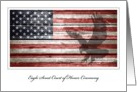 Eagle Scout Court of Honor Ceremony Invitation, Rustic American Flag card