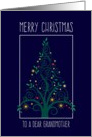 Merry Christmas Grandmother, Colorful Tree Swirls card