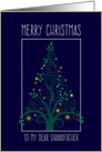 Merry Christmas Grandfather, Colorful Tree Swirls card