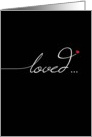 Valentine’s Day, Loved Forever on Black card