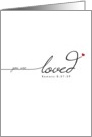 You Are Loved, Scripture, Blank card