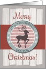 Merry Christmas Doctor with Rustic Fence & Reindeer card