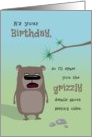 Happy Birthday, Getting Older Grizzly Details card