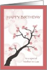 Birthday for Mother-in-Law, Chinese Blossom Tree card