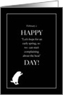 February 2, Humorous Groundhog Day card