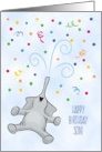 Showering You With Love, Son, Elephant Birthday card