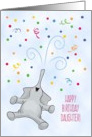 Showering You With Love, Daughter, Elephant Birthday card