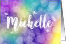 Michelle Birthday Sparkle card