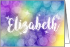 Elizabeth Birthday Sparkle card