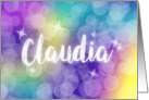 Claudia Birthday Sparkle card
