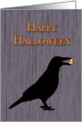 Happy Halloween, Candy Corn Crow card